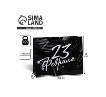 Пакет подарочный ламинированный, упаковка, «23 февраля», MS 23×18×8 см