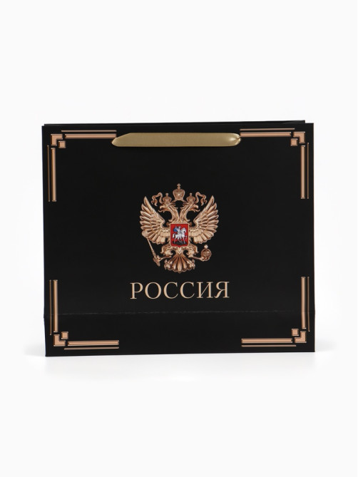Пакет подарочный, упаковка, «Россия в душе моей», 30×25.5×9 см