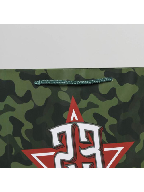 Пакет подарочный ламинированный, упаковка, «С праздником!», L 28×38×9 см