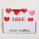 Пакет подарочный ламинированный, упаковка, LOVE, S 15×12×5.5 см
