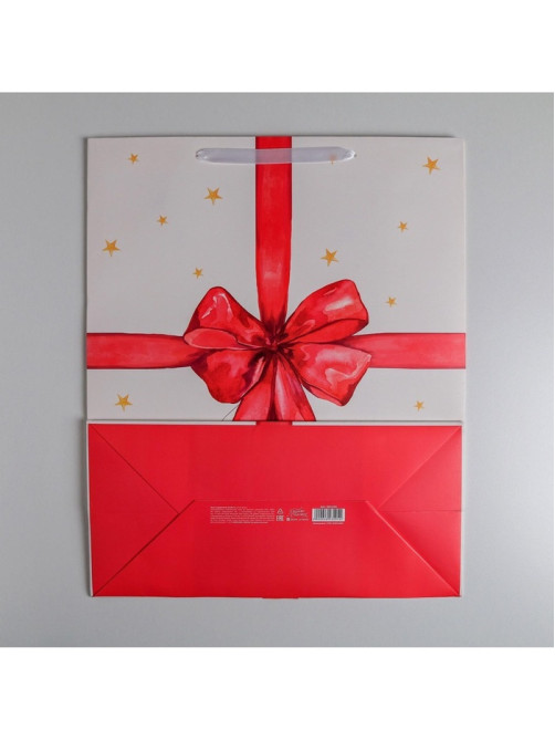 Пакет подарочный ламинированный, упаковка, «For you», XL 49×40×19 см