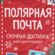 Пакет подарочный новогодний ламинированный «Полярная почта», ML 21×25×8 см