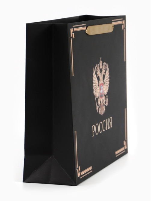 Пакет подарочный, упаковка, «Россия в душе моей», 30×25.5×9 см