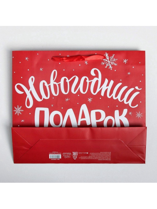 Пакет подарочный «Новогодний подарок», ML 23×27×11.5 см