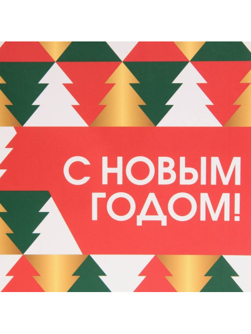 Пакет подарочный новогодний ламинированный «Сказке быть», MS 18×23×10 см