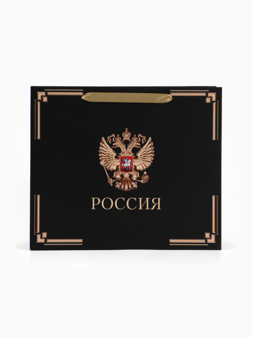 Пакет подарочный, упаковка, «Россия в душе моей», 30×25.5×9 см