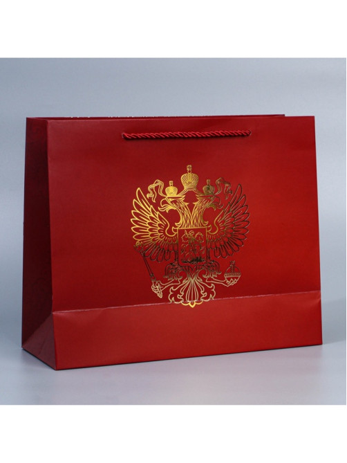 Пакет подарочный, упаковка, «Россия с тобой», 32×26×12 см