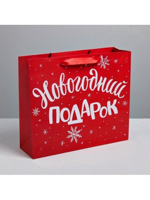 Пакет подарочный «Новогодний подарок», ML 23×27×11.5 см