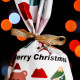 Пакет полиэтиленовый подарочный новогодний, с ушками Merry Christmas, 13×21.5 см
