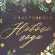 Пакет подарочный новогодний ламинированный «Счастливого Нового года», 25×23×18 см
