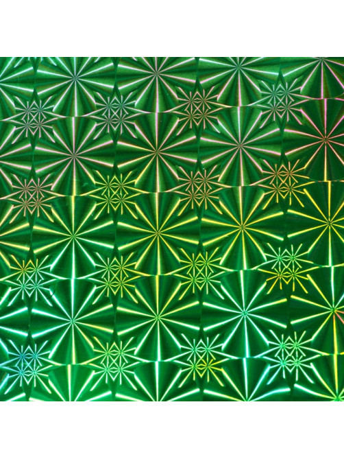 Пленка голография, зелёный, 70×100 см, рисунок МИКС