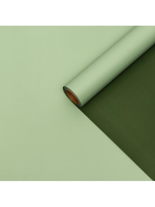 Пленка матовая для цветов и букетов, фисташковый, хаки, 0.58×10 м