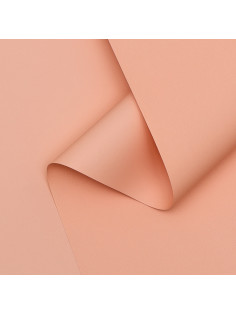 Пленка для цветов тонированная, матовая, персиковый, 0.5×10 м ±1 см, 65 мкм