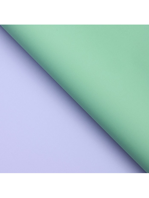 Пленка для цветов матовая, зелёный - голубой, 56×57 см