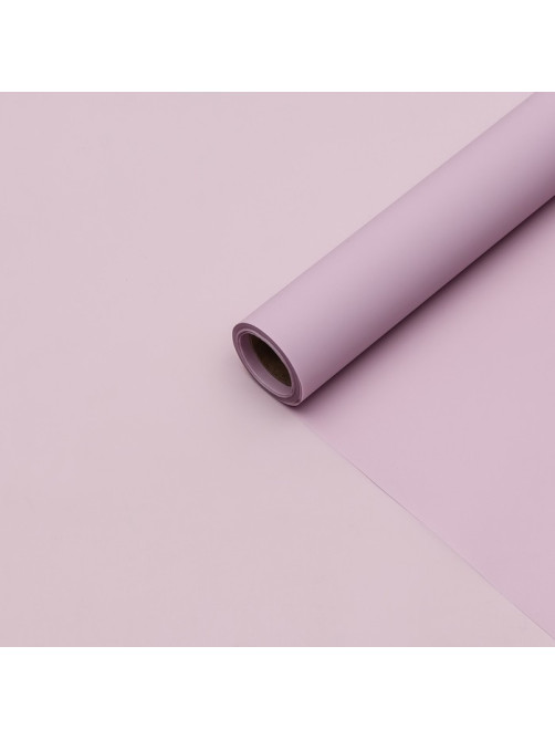 Пленка матовая для цветов и букетов, фиолетовая, МИКС, 0.58×10 м