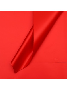 Пленка для цветов тонированная, матовая, клубничный, 57×57±5% см, 65 мкм