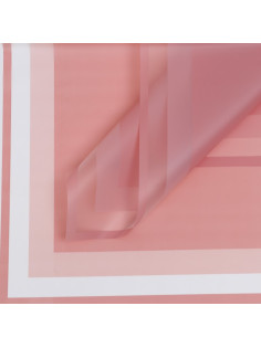 Плёнка в листах для цветов и декора, викторианская роза, 58×58 см