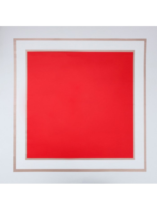 Пленка флористическая, красная, 58×58 см, 50 мкм