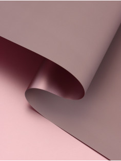 Плёнка матовая двухсторонняя «Цветной блеск» розовая пудра, 0.58×10 м
