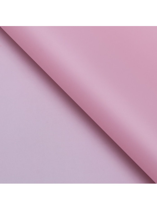 Пленка матовая для цветов и букетов, PASTEL, Розово лавандовый 0.59×7 м 180 г