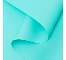 Пленка для цветов тонированная, матовая, бирюза, 0.5×10 м, 65 мкм
