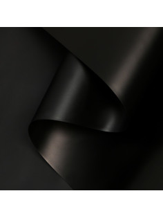 Пленка для цветов и букетов, матовая, чёрный 0.57×10 м ±1 см