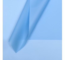Пленка для цветов, матовая, голубой, 57×57 см, 55 мкм