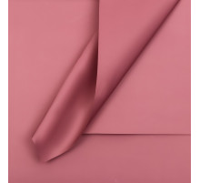 Пленка для цветов тонированная, матовая, темная марсала, 57×57 см, 65 мкм