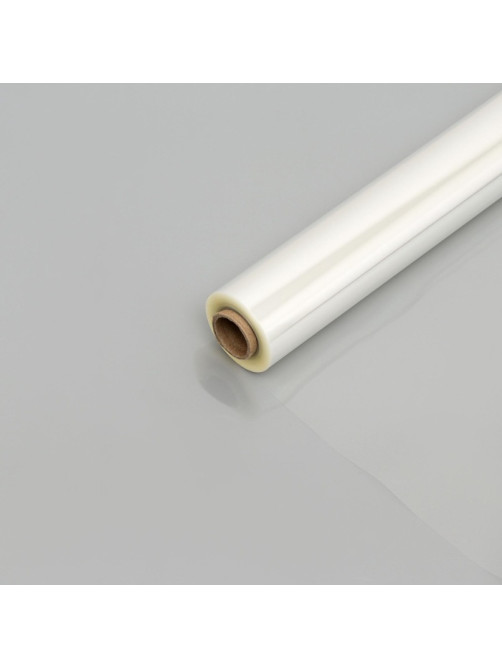 Плёнка для цветов и букетов, прозрачная 0.7×37.5 м, 1000 г, 40 мкм