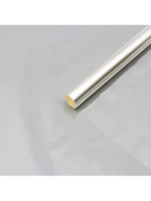 Плёнка для цветов и букетов, прозрачная 0.7×15 м, 400 г, 40 мкм