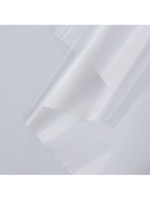 Плёнка для цветов и флористики, прозрачная 0.9×12.4 м, 400 г, 40 мкм