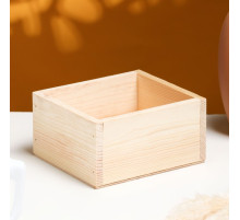 Кашпо для цветов «Элегант», 14.5×12.5×7.5 см, деревянное