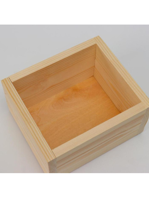 Кашпо для цветов «Элегант», 14.5×12.5×7.5 см, деревянное