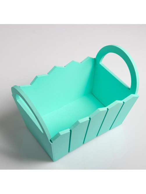 Подарочный ящик «Мария», 25.5×16.5×17.5 см, МДФ, цвет мятный