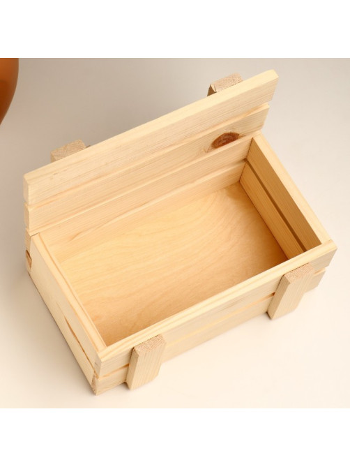 Подарочный ящик, 24.5×16.5×19.5 см, деревянный