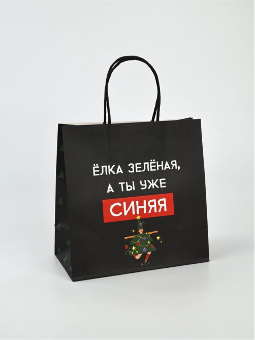 Набор пакетов подарочных новогодних «Так тебе и надо», 6 шт., 22×22×11 см
