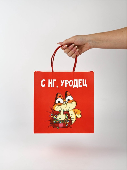 Набор пакетов подарочных «Новогодний праздник» 5 шт., 22×22×11 см