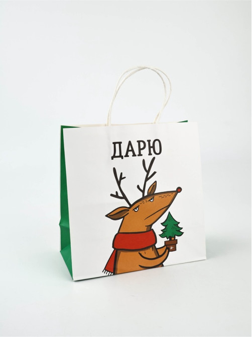 Набор пакетов подарочных «Новогодний праздник» 5 шт., 22×22×11 см