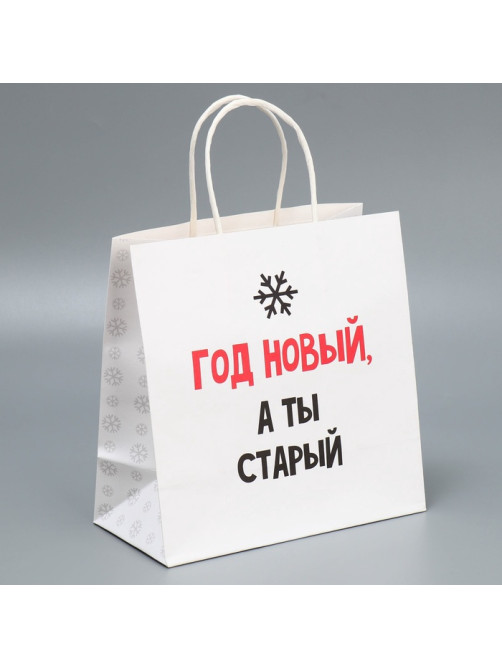 Набор пакетов подарочных новогодних «Это на Новый год», 6 шт., 22×22×11 см