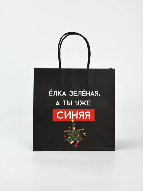 Набор пакетов подарочных новогодних «Так тебе и надо», 6 шт., 22×22×11 см