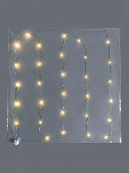 Пленка прозрачная для цветов и букетов, с LED- лентой подсветкой, 60×60 см