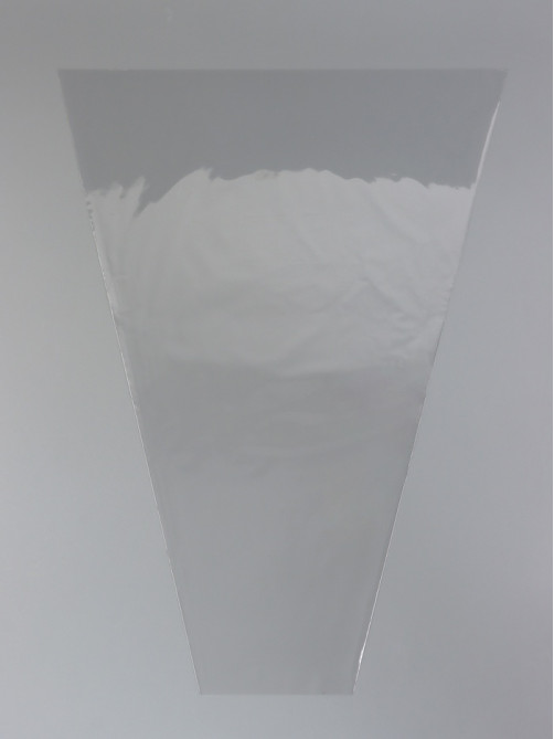 Пакет для цветов, конус, 12+45×60 см, прозрачный