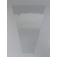 Пакет для цветов, конус, 12+45×60 см, прозрачный