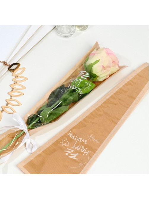 Пакет для цветов «Be happy everyday», 12.5×4×45 см