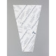 Пакет цветочный Конус, белый, 28×9×44 см±1 см