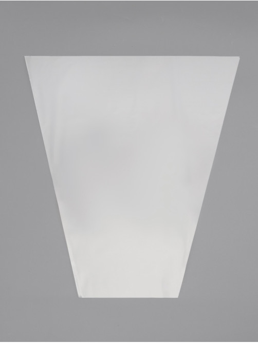 Пакет для цветов, конус, 12+35×40 см, прозрачный
