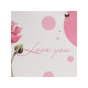 Пакет влагостойкий для цветов Love you, 24×12×12 см