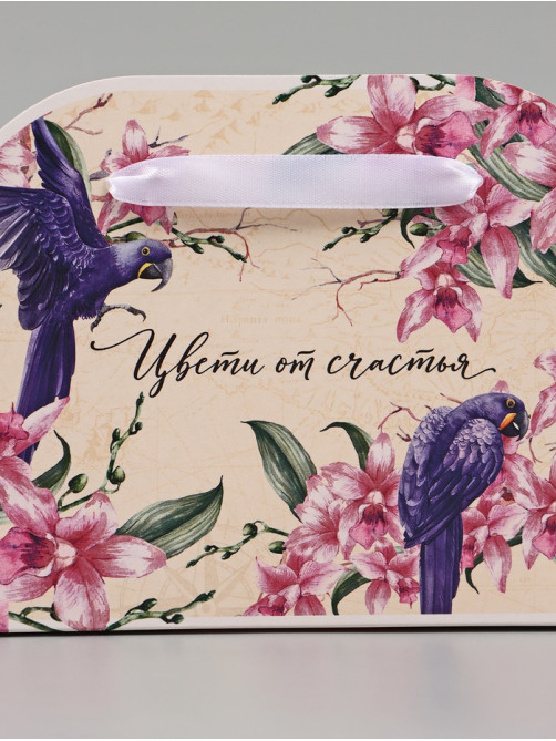 Переноска для цветов складная «Расцветай», 17×13×7 см