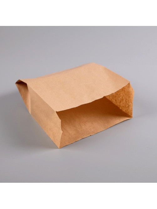 Пакет бумажный фасовочный, крафт, V-образное дно 25×20×9 см