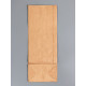 Пакет крафт бумажный, фасовочный, прямоугольное дно, 12×8×33 см, 50 г/м²
